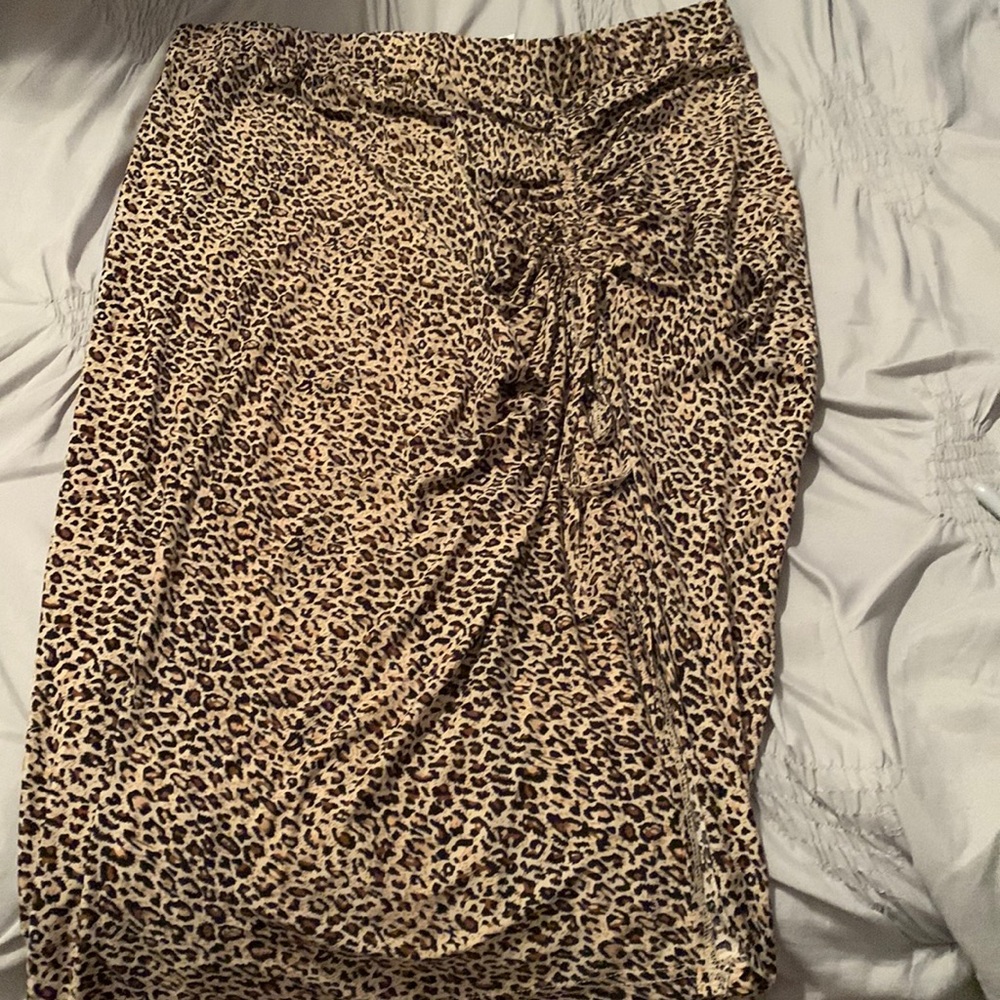 Cheetah print skirt